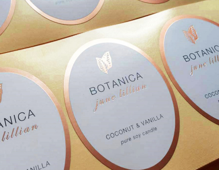 臨沂銅版紙印刷燙金不干膠